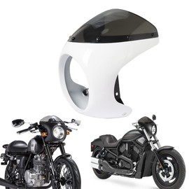 Universal 7" Motorcycle Headlight Retro Cafe Racer Fairing Cover for Harley Honda Yamaha