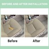 FZJDSD Light Beige Driver Side Bottom Microfiber Leather Replacement Seat