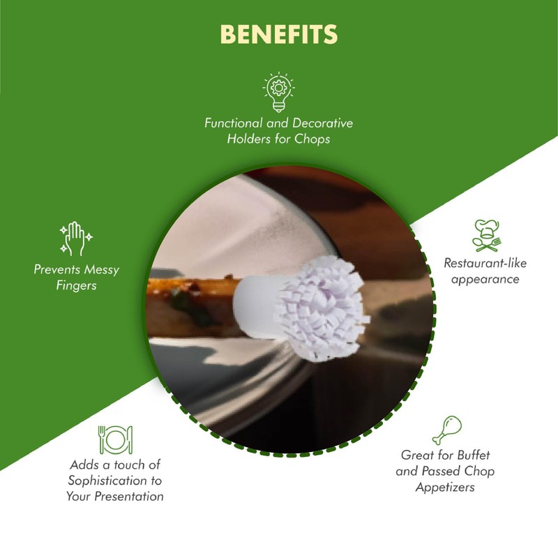 Regency Wraps Chop Frills Decorative Holders for Chops and Chicken