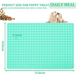 Zorazio 2 Pack 468-Cavity Mini Round Silicone Molds, Mini Dog Treat Mold Silicone,Chocolate Drop Mold,Semi Sphere Gummy Candy Molds for Small Jelly,Cookie,Candy