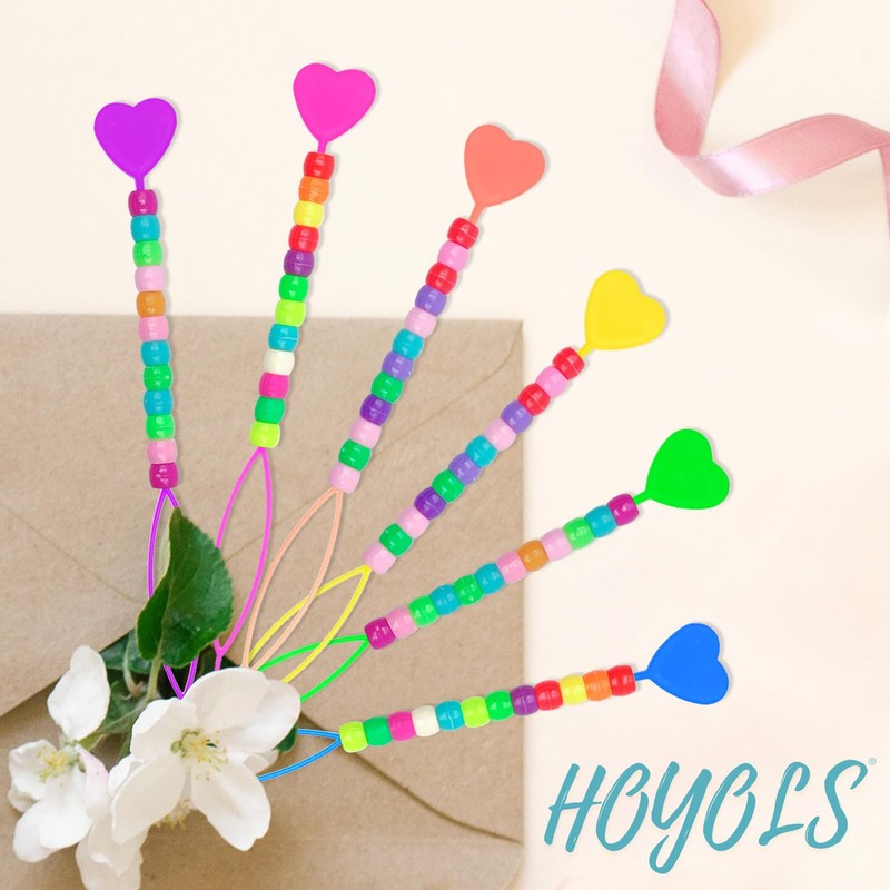 Hoyols Quick Beader for Loading Beads - Braid Stringer Ponytail