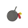 Lodge Cast Iron Griddle and Hot Handle Holder, 10.5", Black/Red