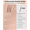 BeautyCurls Eyeliner Brushes Set, Fine Angled Eyeliner Eyebrow Concealer Brushes