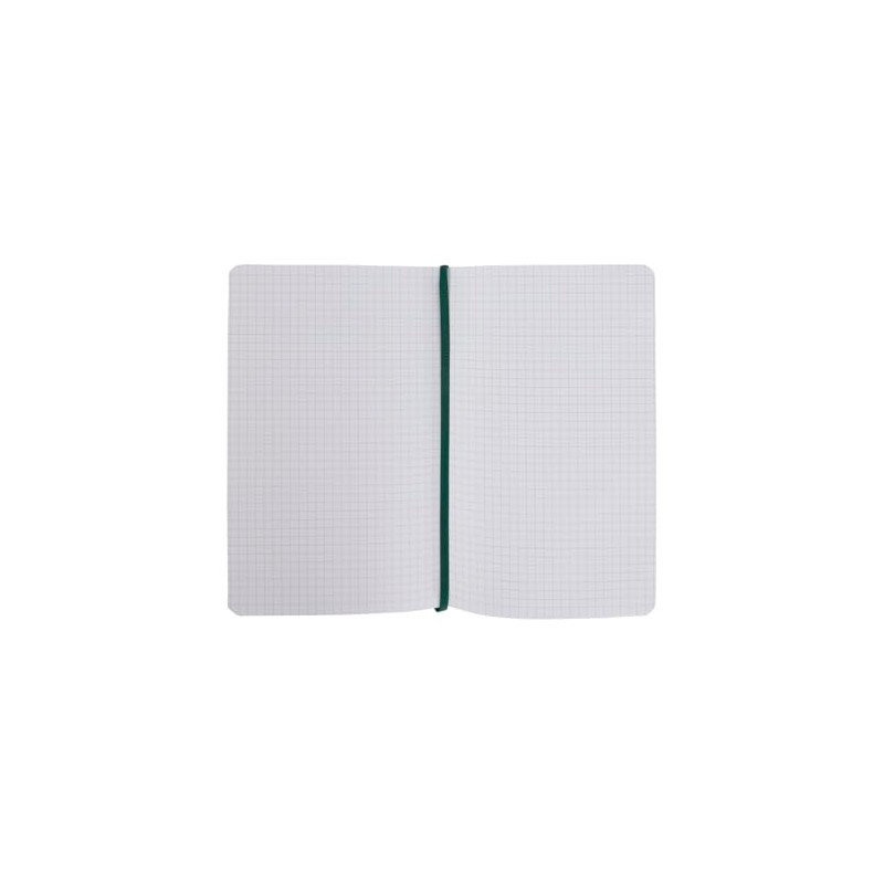 Idena 11119 Notebook Eco Dark Green, 13 x 21 cm,
