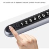 Luminous Car Temporary Parking Card Push Button Auto Metal Phone