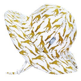 Jan & Jul Infant Summer Cotton Sun-Hat, UPF 50+, Foldable (S: 0-6 Months, Giraffe)