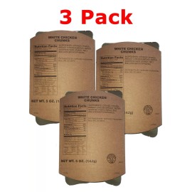 US Military Chicken Chunks Entree Only - 3 Pack - Military MRE Entree