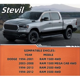 svteli 3" Front Lift Kit for Dodge Ram 1500 4WD 1994-2001, 1994-2012 Ram 2500 3500, 2-Piece Suspension Lift Kit for 4WD 4WD Pickups，leveling lift，lift kit 3 inch，truck lift，suspension kit