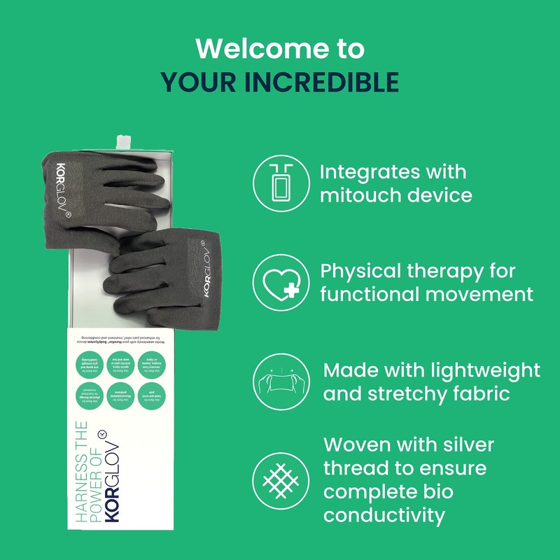 NuroKor - KorGlov - Wearable Therapy Accessory for Hands and