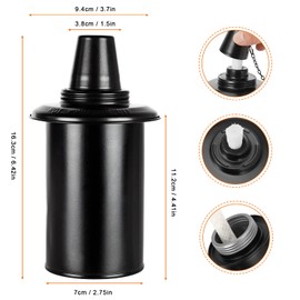 TaoTazon 12oz Torch Replacement Canisters, Bamboo Lantern Refillable Torches, Decorative Torch Canister Replacement for Yard, Patio, Deck, Garden, Party, Landscape