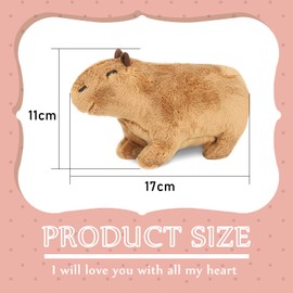 JIASHA Simulation Capybara Plush Toy, Cute Capybara Plush Toy, Capybara Cuddly Toy, Super Soft Stuffed Toy, Plush, Sleeping Plush Toy, Gifts for Children (A)