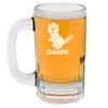 MIP Brand 12oz Beer Mug Stein Glass Beaver Damn Funny