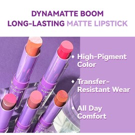 2 in 1 Lippenstift, Matte Lippenstift, Zweifarbiger Lipgloss, Feuchtigkeitsspendend Nicht klebender Lippenbalsam Gradient Bite Lip Lipstick, Geschmeidige und Hydratisierte Lip Balm-08