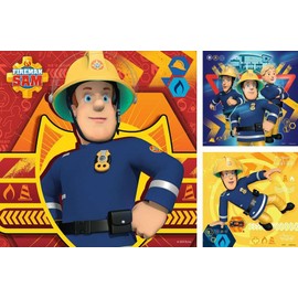 Ravensburger Children's Puzzle - 09386 Call Sam at Danger - Puzzle for Children from 5 Years, Fireman Sam Puzzle with 3 x 49 Pieces