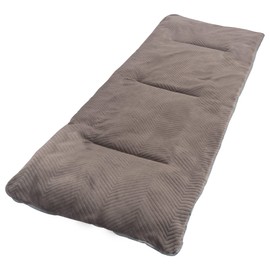 REDCAMP Folding Cot Pads for Sleeping Extra Thick, Soft Comfortable Rabbit Hair Velvet Cotton Camping Cot Mattress Pad for Backpacking Hiking, Brown 75x28 inches