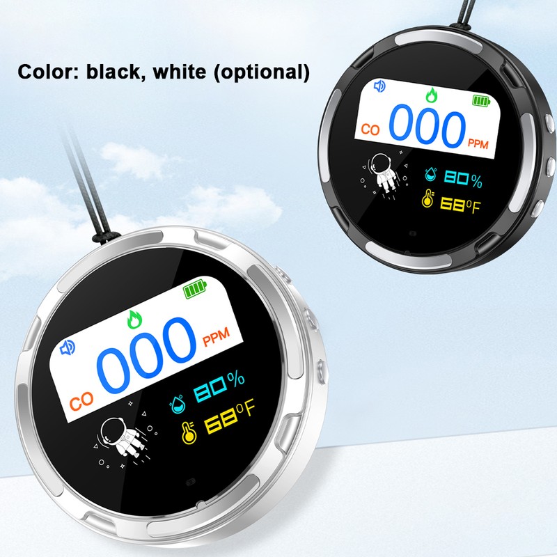 2.1-inch Display Detector Portable Carbon Monoxide Tester Multifunctional Temperature and