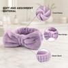 Spa Headband And Hair Ties Set - Bow Headband -