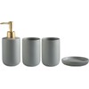 Accesorios de baño gris – Set de 4 piezas PATOFIN