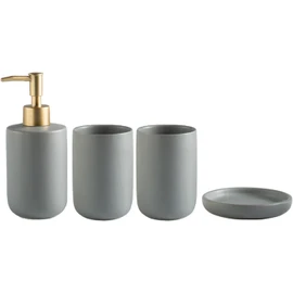 Accesorios de baño gris – Set de 4 piezas PATOFIN