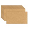 100 Pack 3x5 Kraft Blank Cardstock Paper - 80lb Heavy