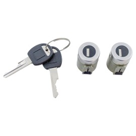 TRQ Front Door Lock Cylinder Kit Pair Set with Keys for C1500 K1500 Tahoe Yukon