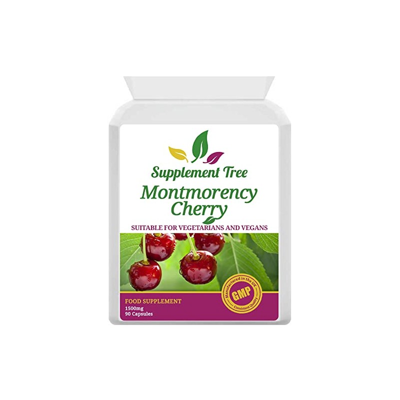 Montmorency Cherry Capsules 1500mg - 90 Vegan Capsules - High