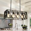 Pretoy Kitchen Light Fixture Black Farmhouse Chandelier for Dining Room