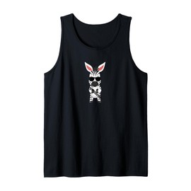 Funny Zebra Wearing Sunglasses Playing Bassoon Tank Top