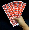 40 Removable Stickers: Norway Flag, Norwegian Party Favors, Decals