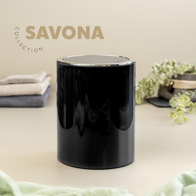Bremermann bathroom series Savona cosmetic bin with a swing lid,