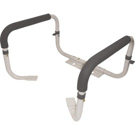 NOVA Toilet Rails, Padded Handrails for Toilet Seat, Safety Support Frame for Bathroom Toilet, Quick & Easy Installation