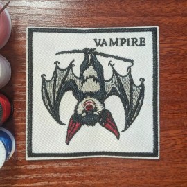 Unbranded Vampire Bat Patch Animals Trendy Trucker Hat Style Embroidered Iron On 3x3"