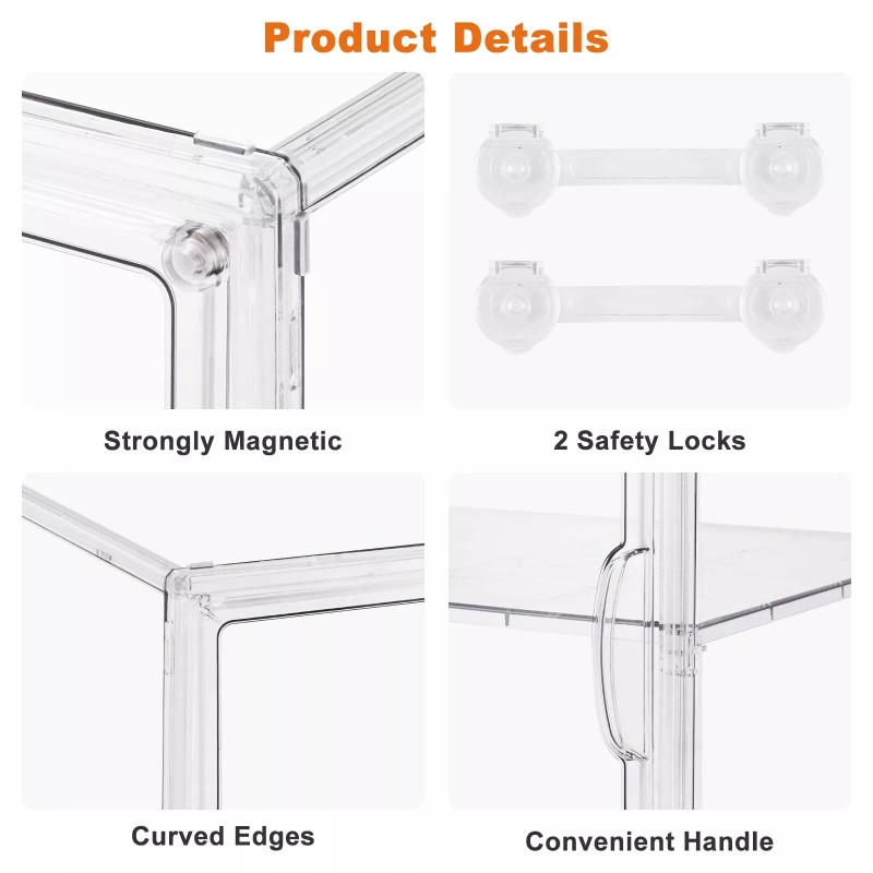 YMJOINMX Large Clear Bread Box For Kitchen Countertop Storage Container