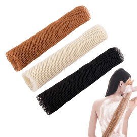 Juguta 3 Stück Afrikanischer Netzschwamm, African Peeling Netz Sponge, Badeschwamm Waschnetz, langer Nylon Rückenwaschlappen, Handtuch für alle Haut, tägliches Rücken-Körperpeeling