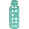 Lifefactory 9-Ounce Glass Water Bottle with Flat Cap and Silicone