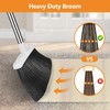 Folews Broom and Dustpan Set, Heavy Duty Dust Pan with