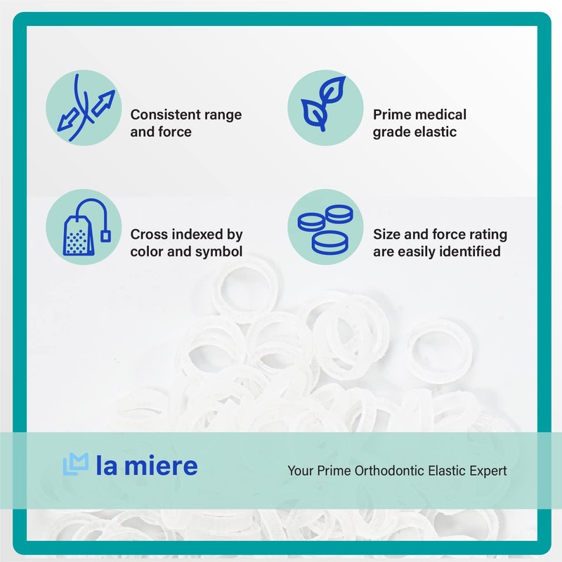 LA MIERE Non Latex 300 pcs 1/4inch (6.4mm) Medium (4.7oz)