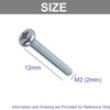 TERF® M2 X 12mm Pozi Pan Machine Screws M2 (2mm)