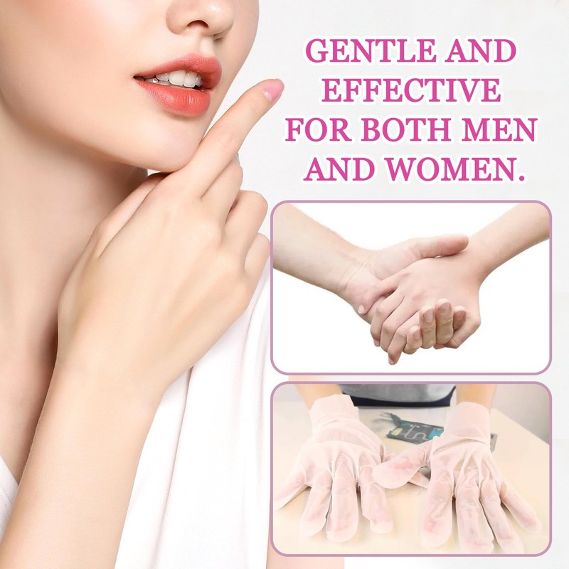 Hydrating Hand Masks, 6PCS Hand Mask Moisturizing Gloves for Men