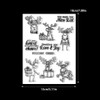 LZBRDY Reindeer & Christmas Tree Stamps and Dies for Christmas