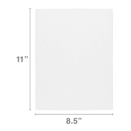 Hygloss Products Cardboard-Tagboard for Crafts, Backing for Photos and Documents, Scrapbooking and More-Approx. 28 pt. Thickness-8.5 x 11 inches-Pack of 25, 8.5 x 11-Inch, None
