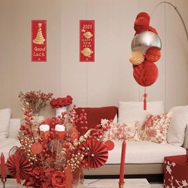 2025 Snake Year Couplets, Cartoon Decorative Couplets, Funny Spring Festival Parties Decor, Parties Door Banner for Doors, Walls, Porches