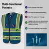 LIZMOF Blue Construction Vest for Men Women, Hi Vis Safety