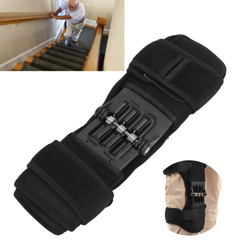 Knee Support Brace Spring Powered Knee Protection Booster Joint Stabilizer