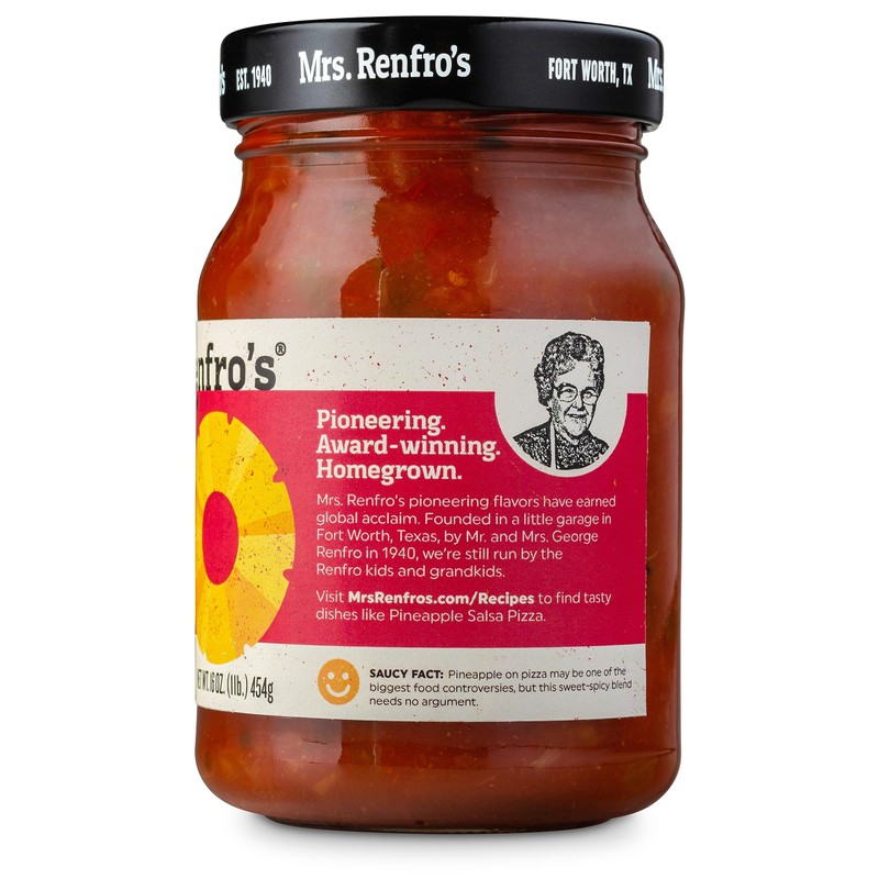 Mrs. Renfro’s Pineapple Salsa – Gluten Free (16-oz. jars, 2-pack)