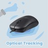 Perixx PERIMICE-503B Wired Optical Washable Mouse, Black (11419)