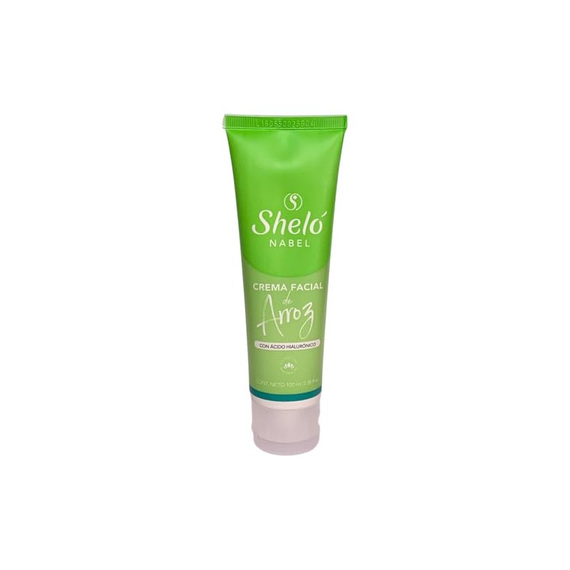 Sheló Nabel Crema Facial de Arroz con Ácido Hialurónico, Extractos