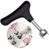 Seadiquiet 1pc Black Golf Shoe Spike Wrench Removal Tool, Plastic