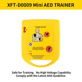 Mini AED Trainer, XFT Portable AED Training Kit Essentials AED Training Device in English for Defibrillator Trainee Beginner (XFT-D0009)