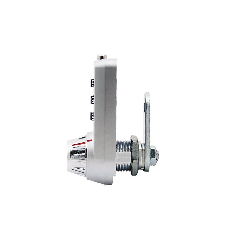 3 Dial Combination Cam Lock with MK Override Key, 5/8"